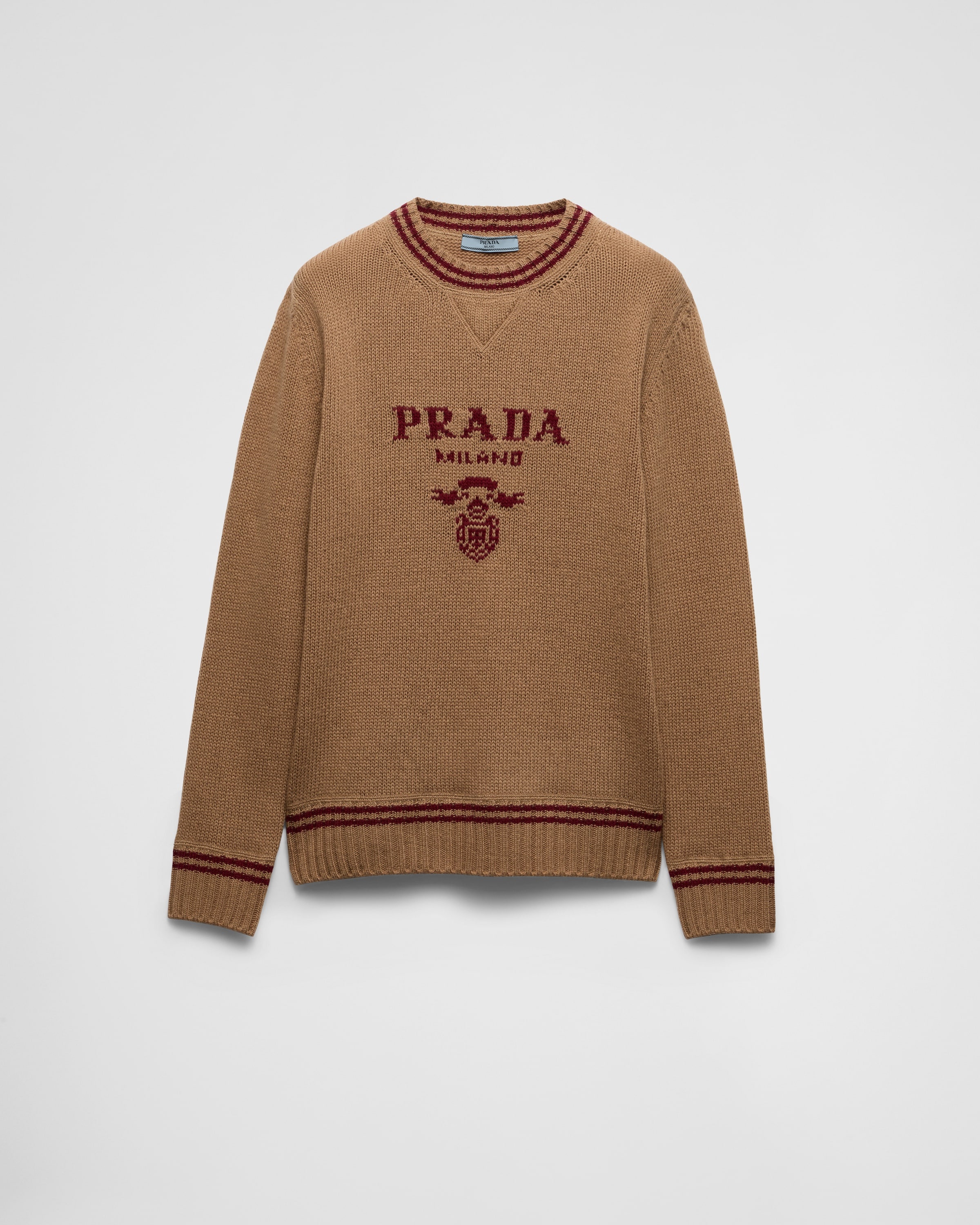 Prada Wool and cashmere crew neck sweater REVERSIBLE