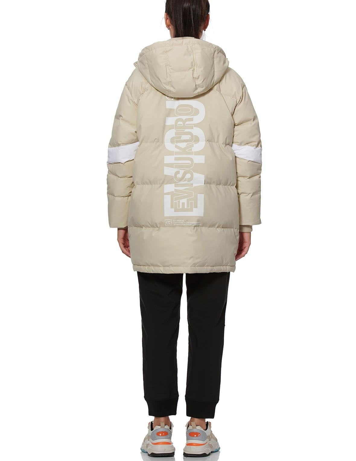 Logo Print Padded Coat - 5