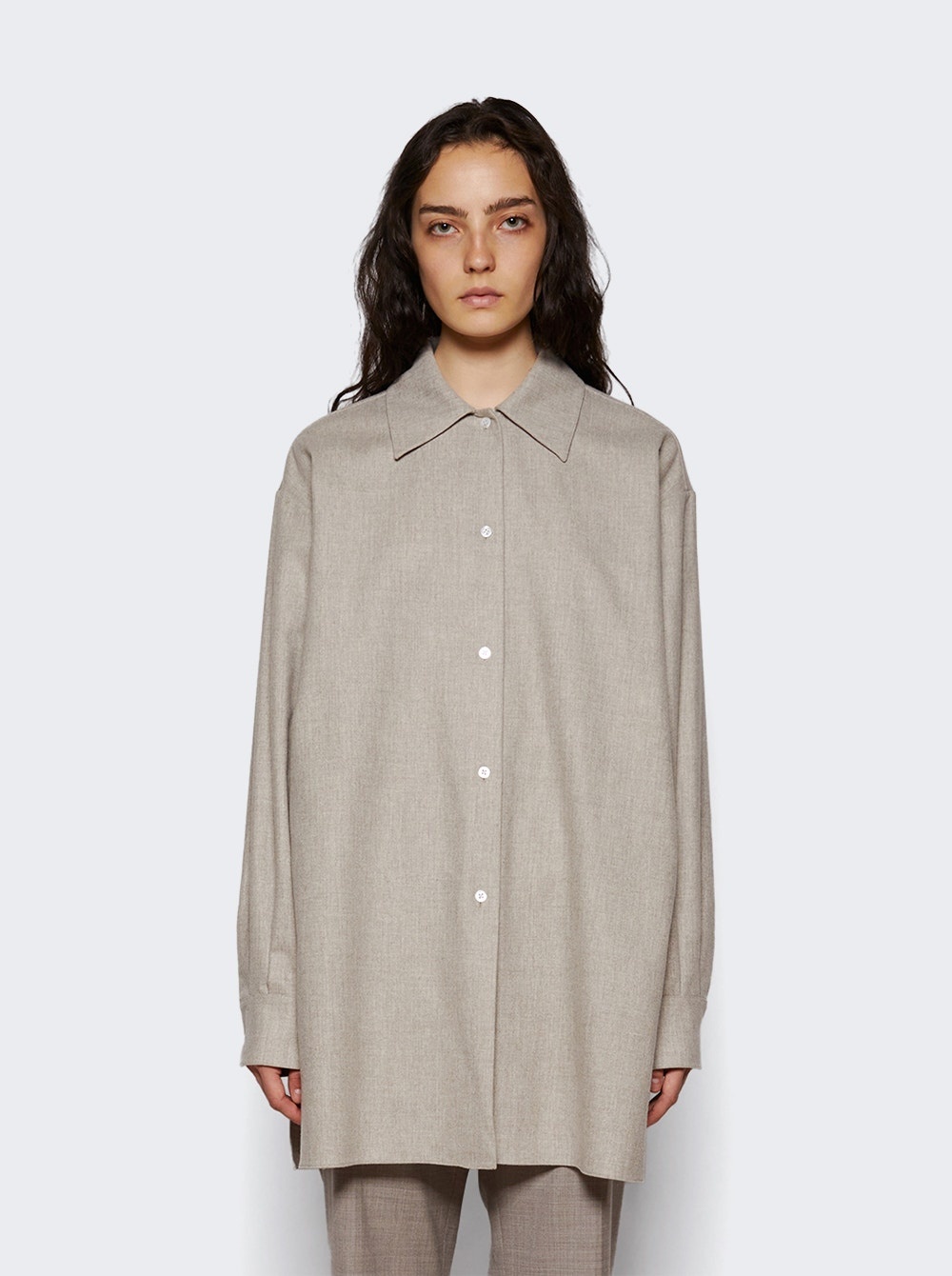 Komako Shirt Light Pebble - 3