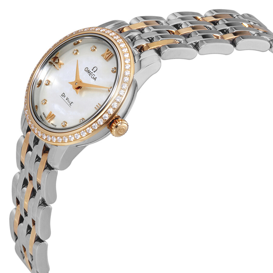 Omega De Ville Prestige Mother of Pearl Dial Ladies Watch 424.25.24.60.55.002 - 3
