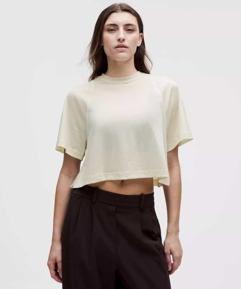 Sheer Crewneck T-Shirt 1