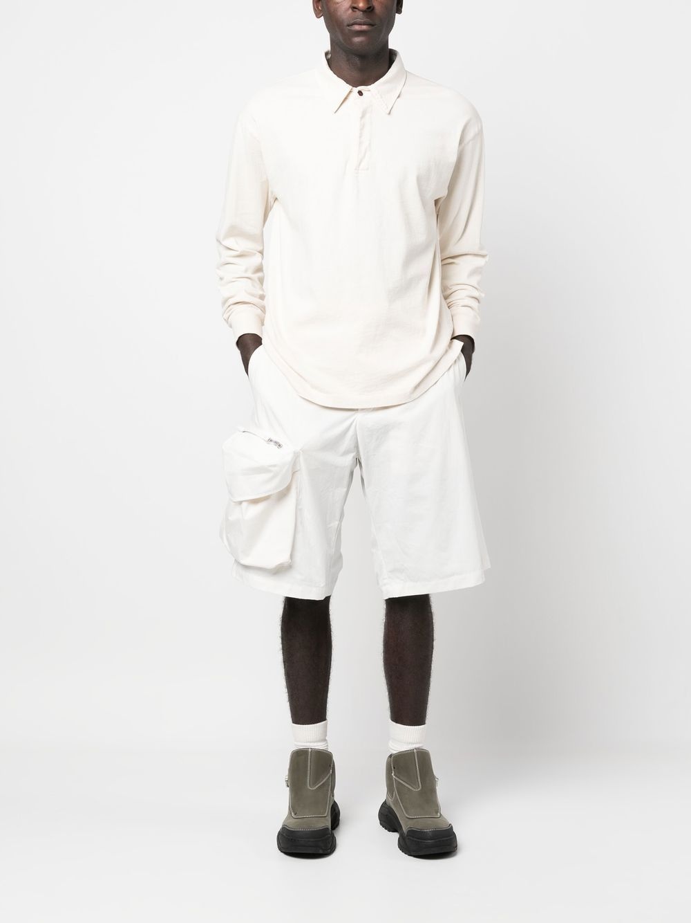 cargo-style cotton shorts - 2