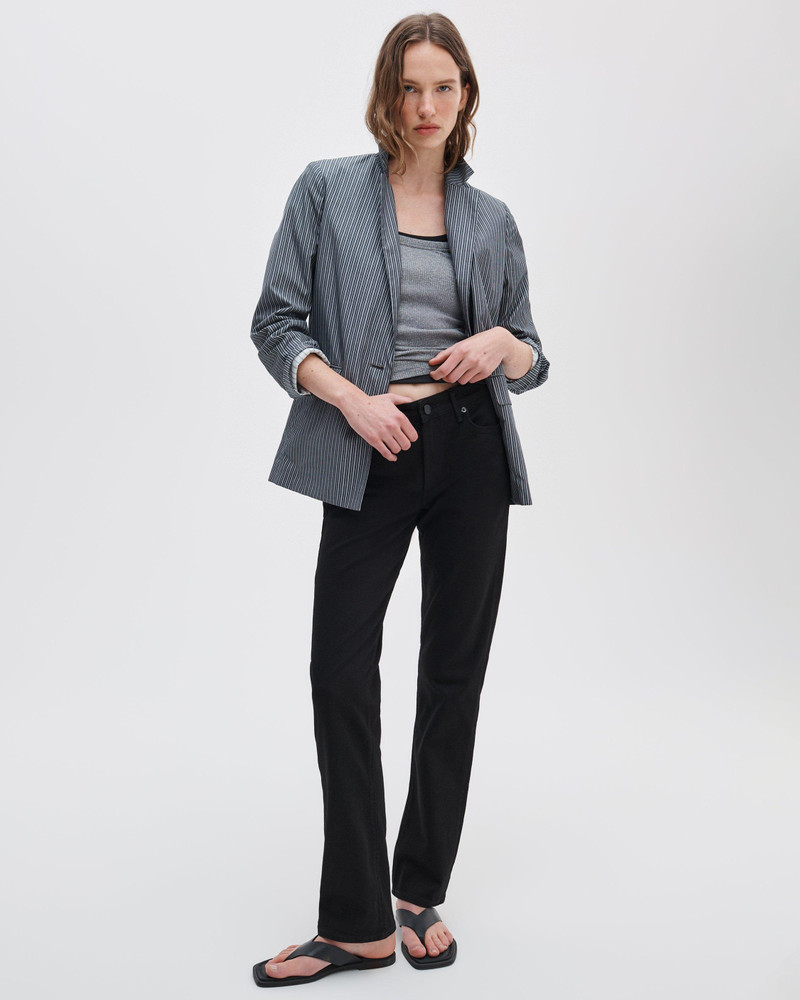 Sutton Cigarette Jeans Vintage Stretch in Black 2