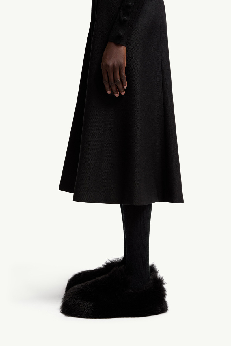 Mouliné Wool Midi Skirt 4