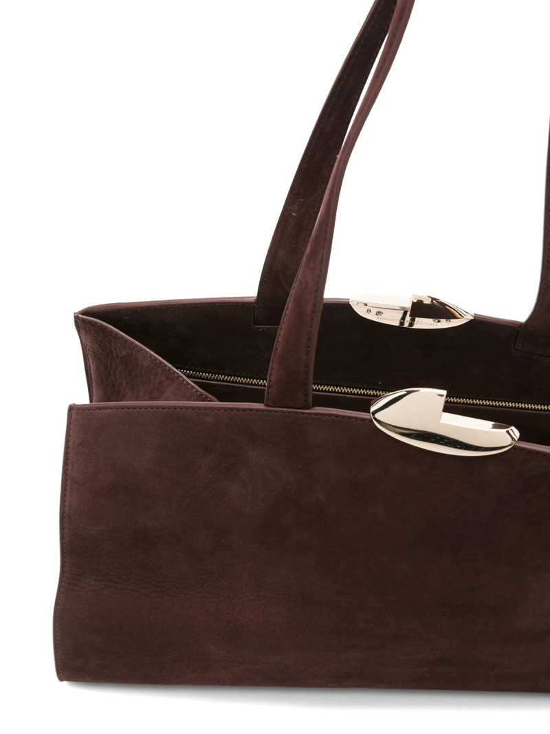Benedetta Bruzziches Curved-top Suede Shoulder Bag 3