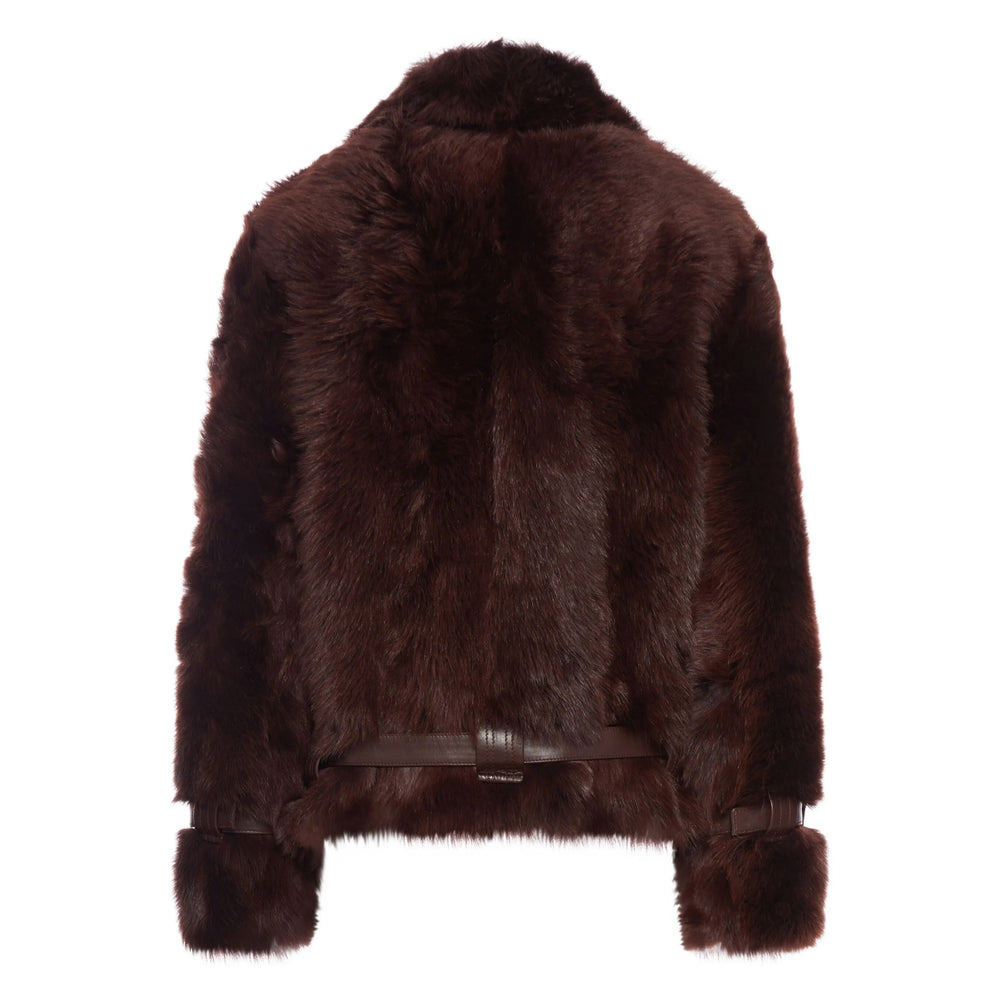 Tom Ford Brown Jackets - Faux Fur & Shearling Jackets Women - 1