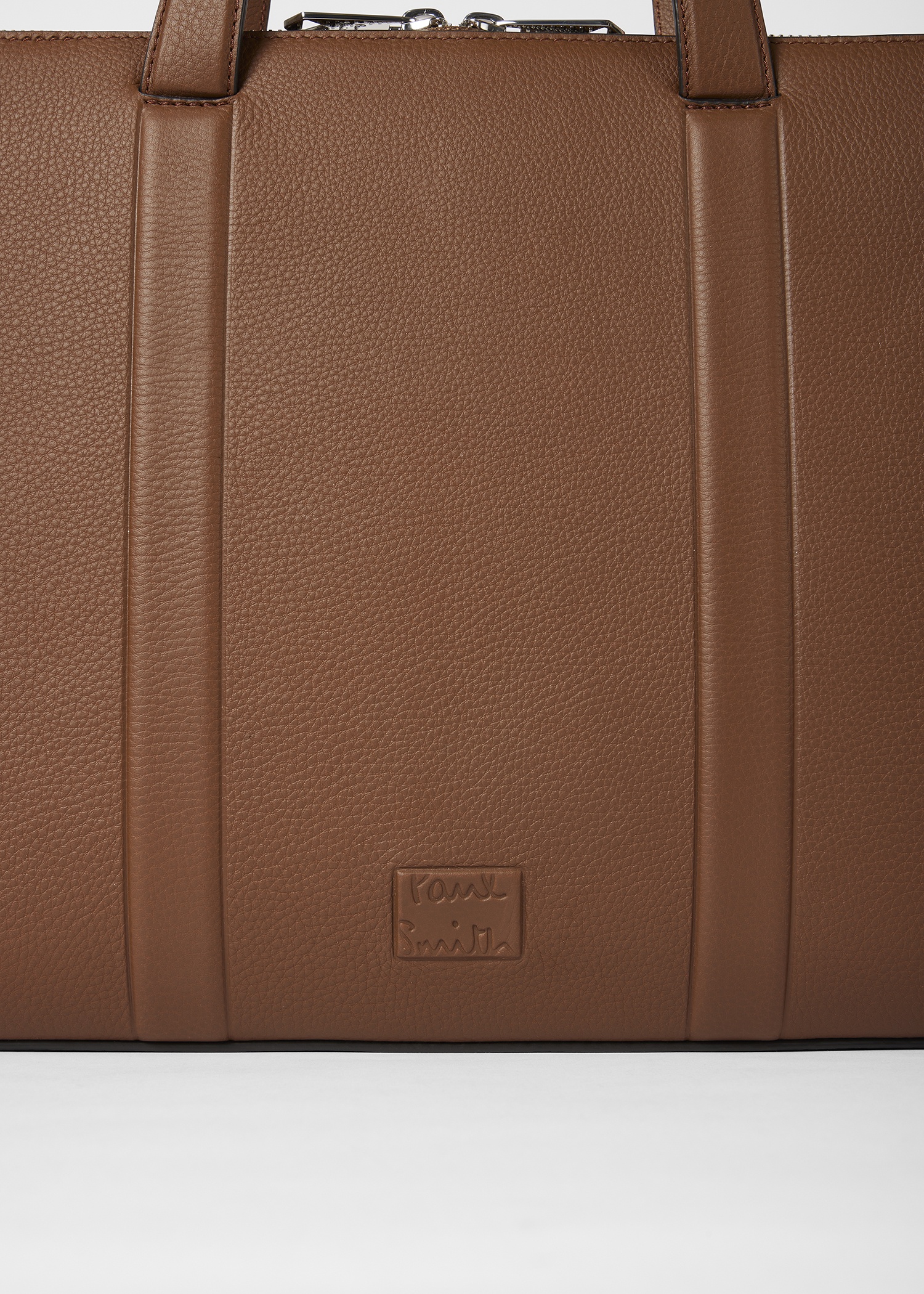Tan Slim Leather Folio - 4