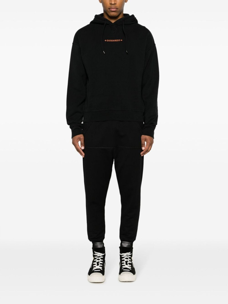 DSQUARED2 Cipro logo-print cotton hoodie outlook