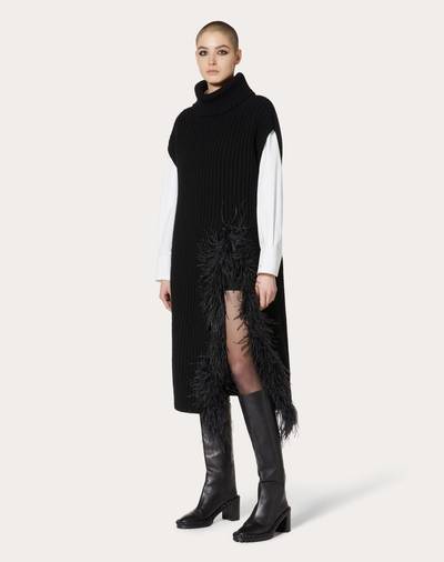 Valentino Embellished Cashmere Wool Vest outlook