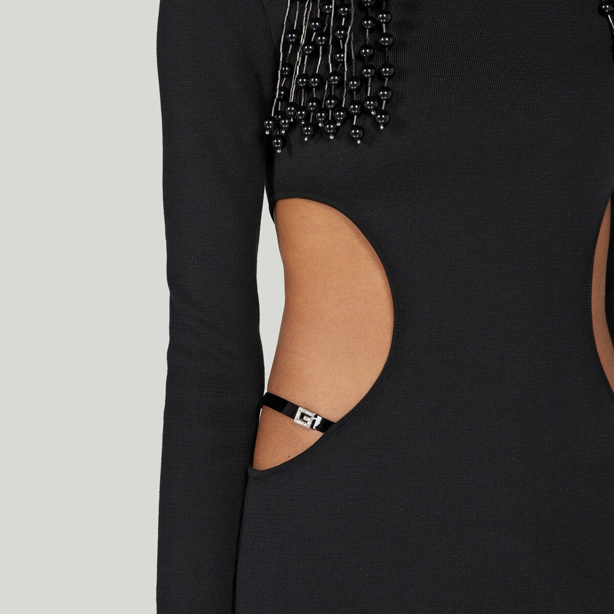 Gucci Crystal G Square Cotton and Silk Midi Dress - 2