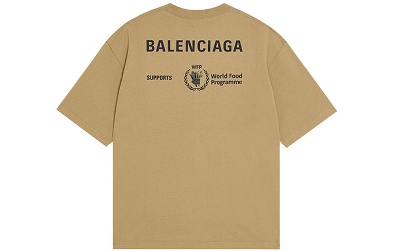 BALENCIAGA Men's Wfp Medium Fit T-shirt in Beige outlook