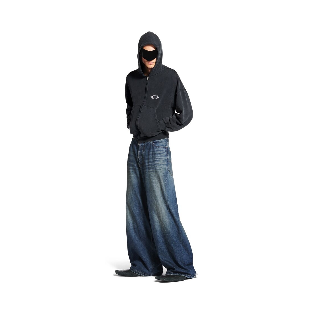 Men's Baggy Pants in Deep Blue - 2