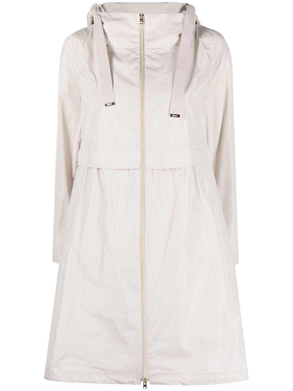 zip-fastening hooded jacket - 1