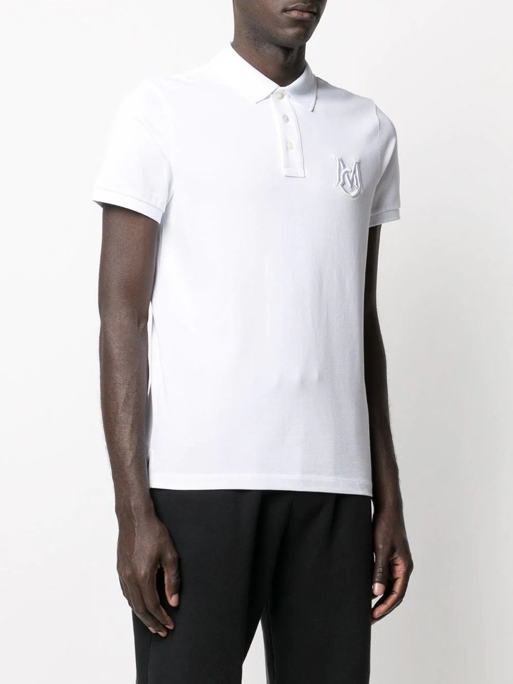 pointed collar polo shirt - 3