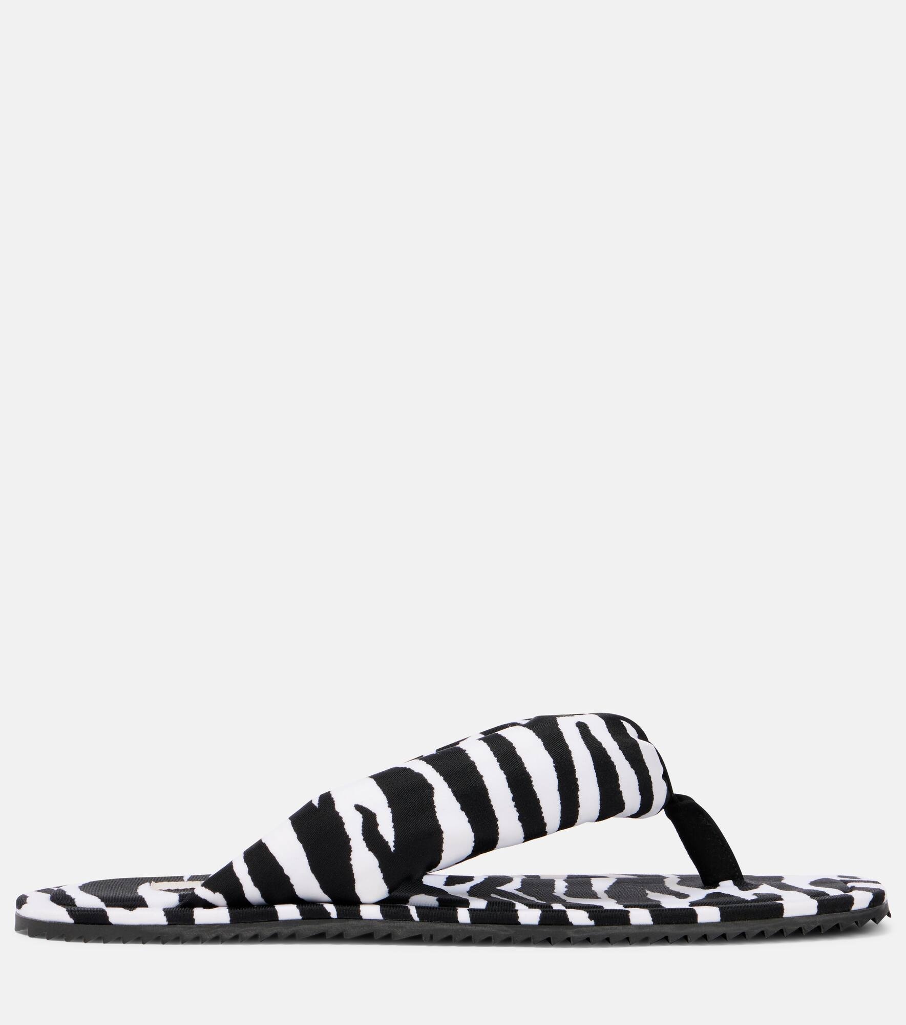 Indie zebra-print thong sandals - 4
