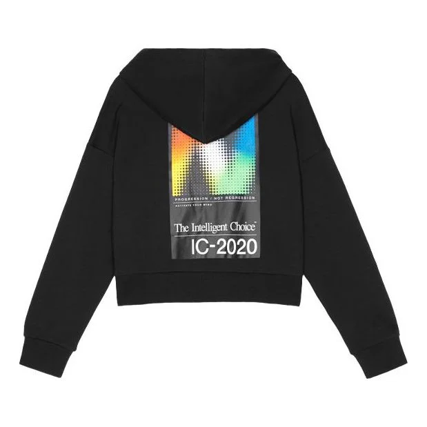 (WMNS) New Balance hooded Casual Zipper Jacket 'Black' WJ03512BK - 1