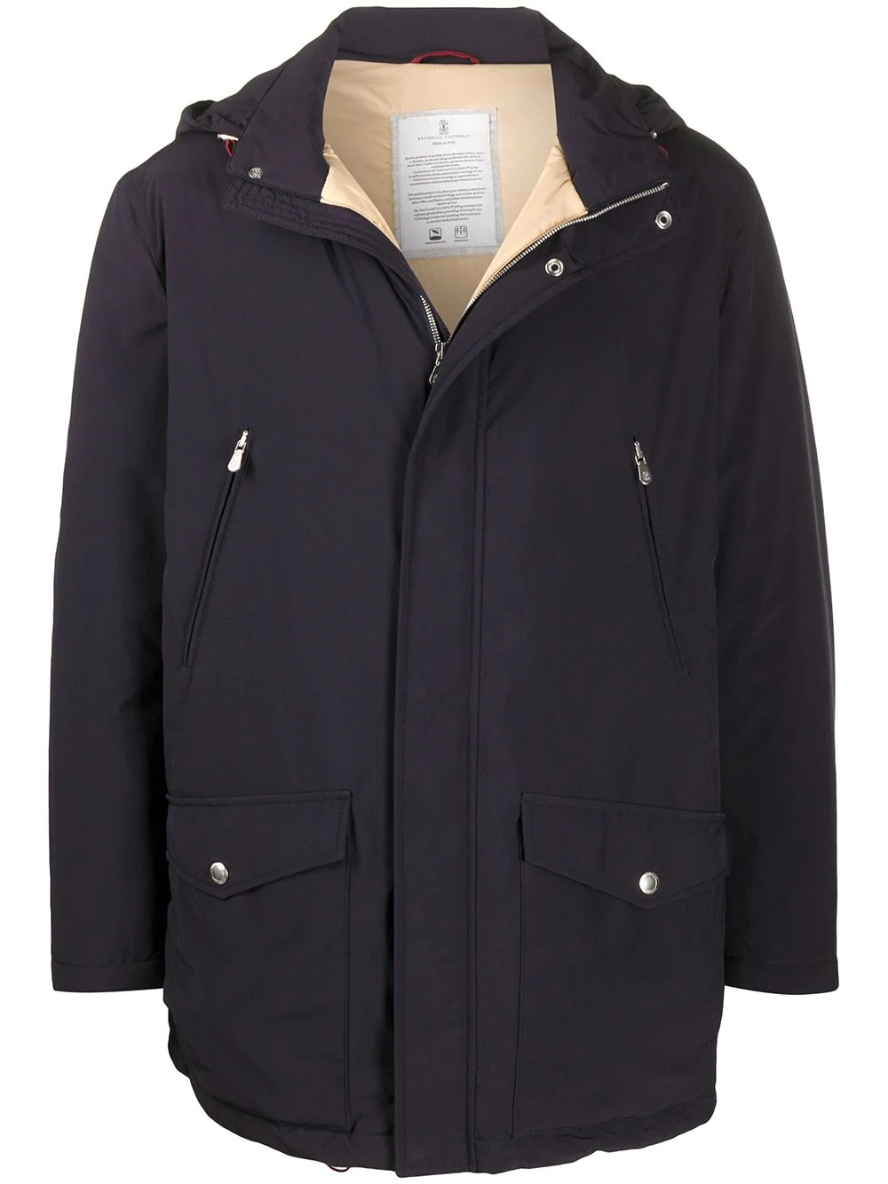 hooded padded jacket - 1