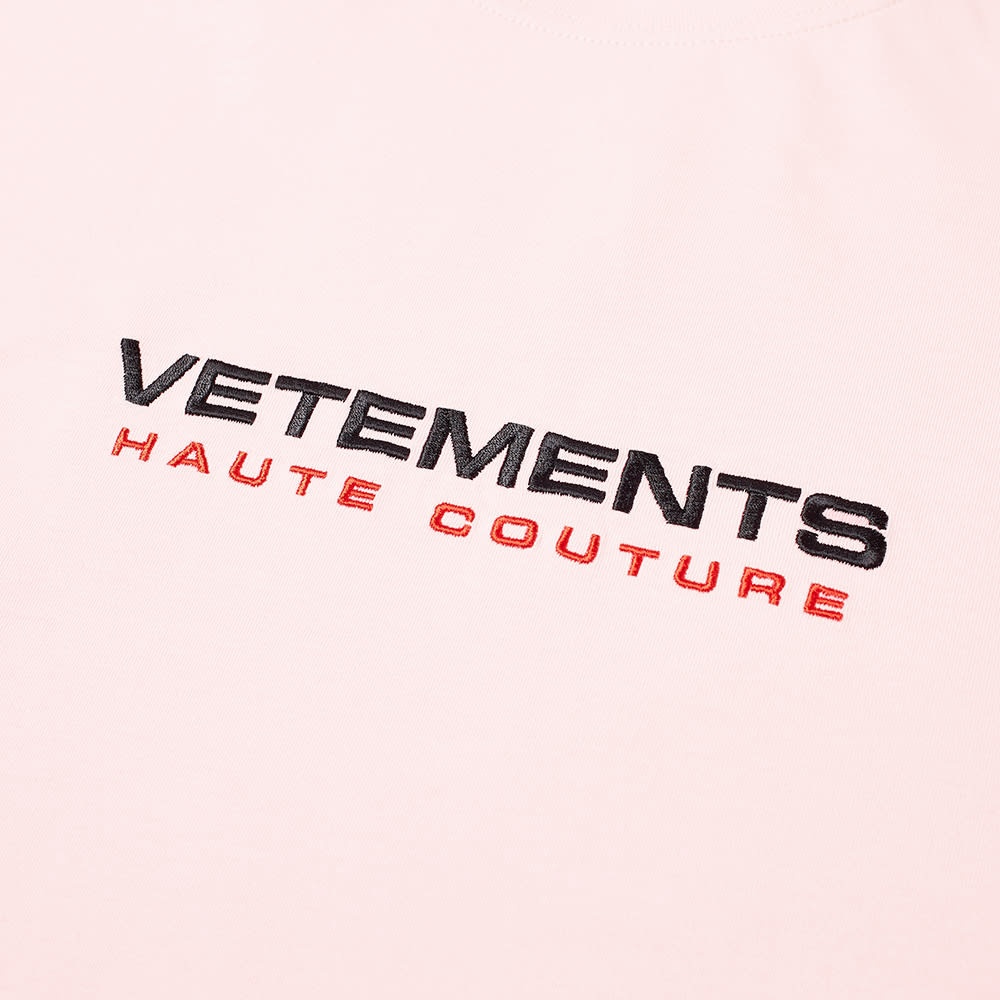 VETEMENTS Logo Haute Couture Tee - 2