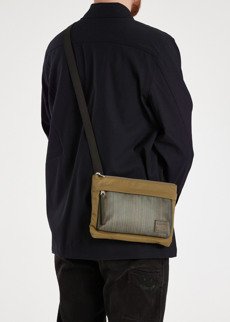 Paul Smith Khaki Nylon Cross-Body Bag outlook