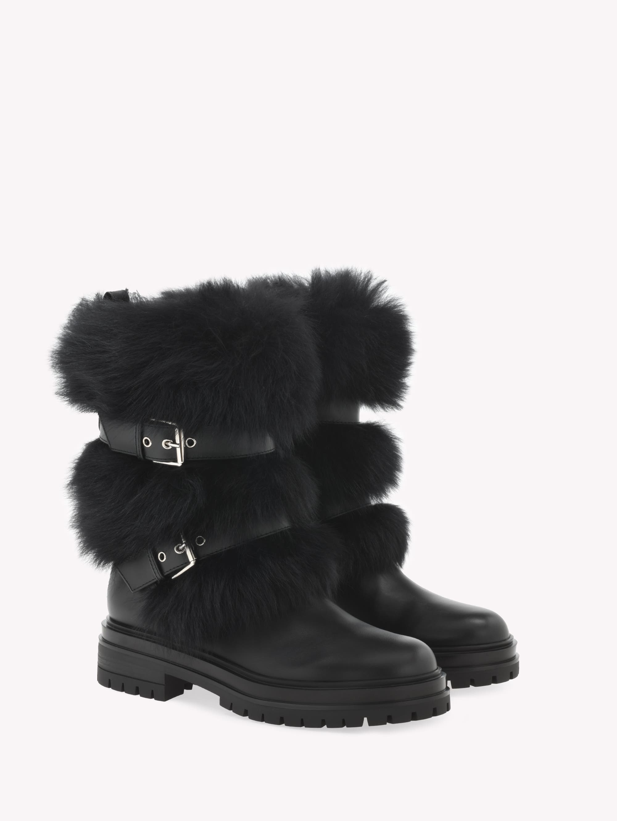 Gianvito Rossi Maverick Booties in Black at Nordstrom - 2