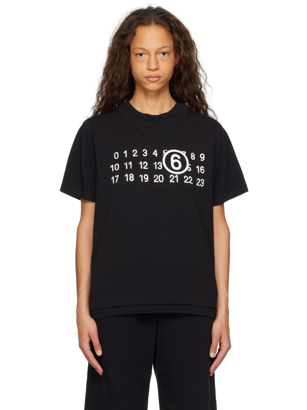 Black Two-Layer T-Shirt - 1