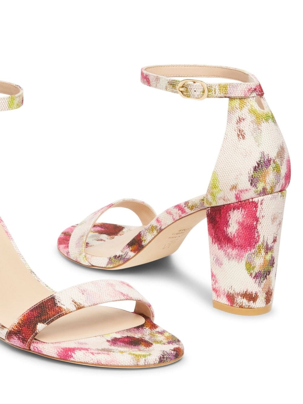 70mm Nearly floral-print jacquard sandals - 4