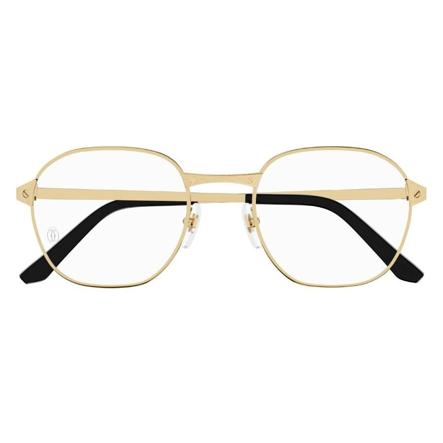 Cartier Santos de Cartier Demo Round Men's Eyeglasses CT0441O 001 51 - 1