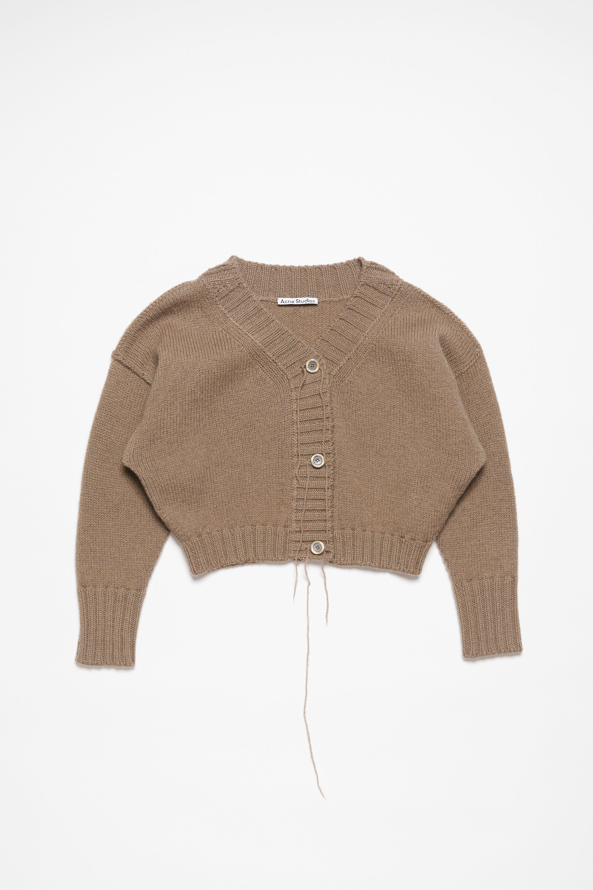 Knit cardigan - Mud Brown - 1