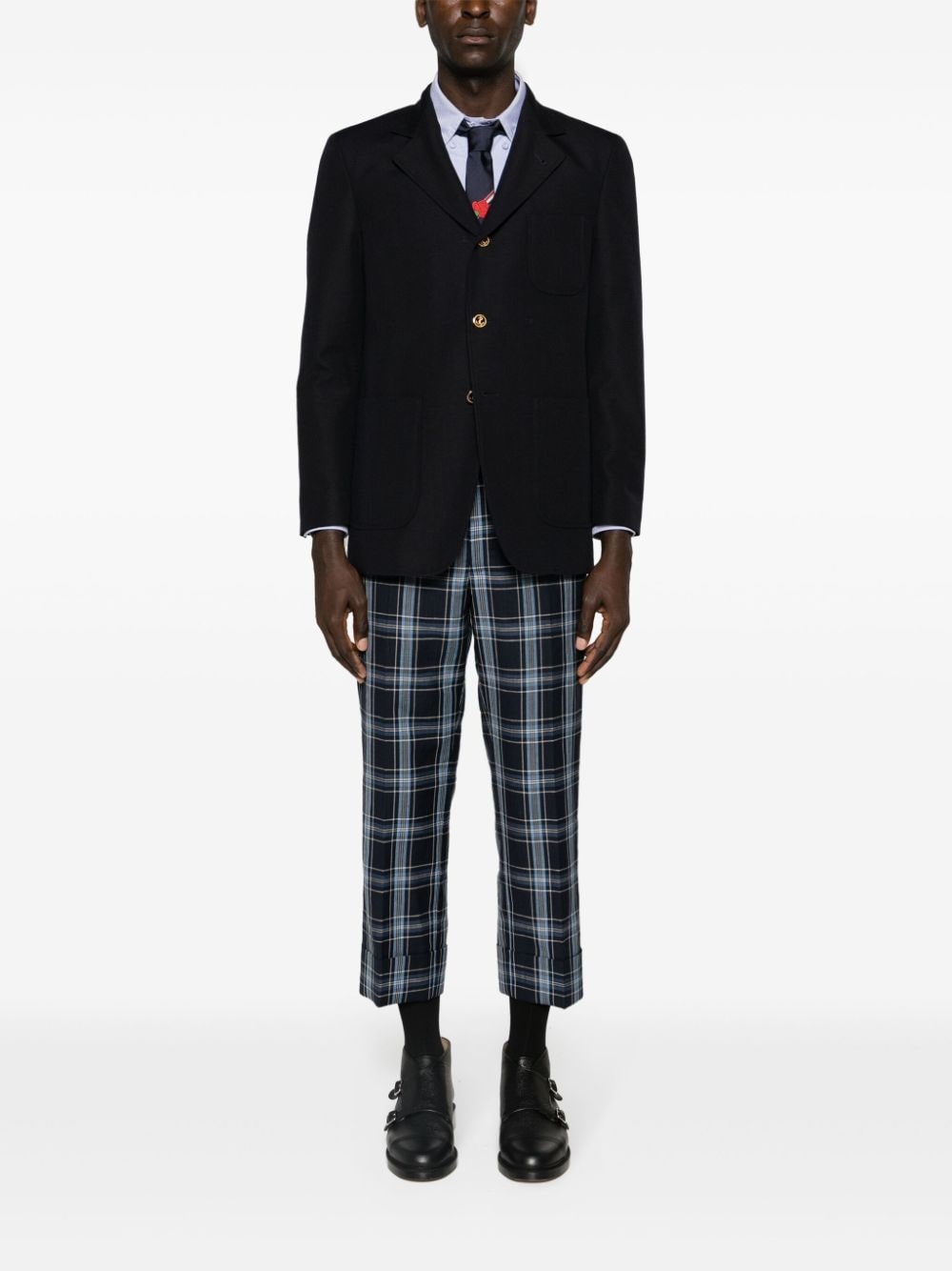 single-breasted wool blazer - 2