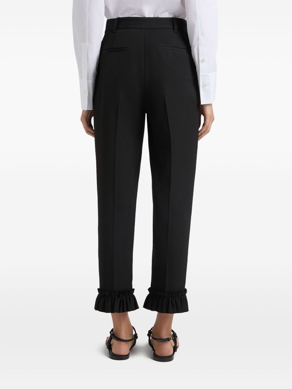 ruffled-hem trousers - 3