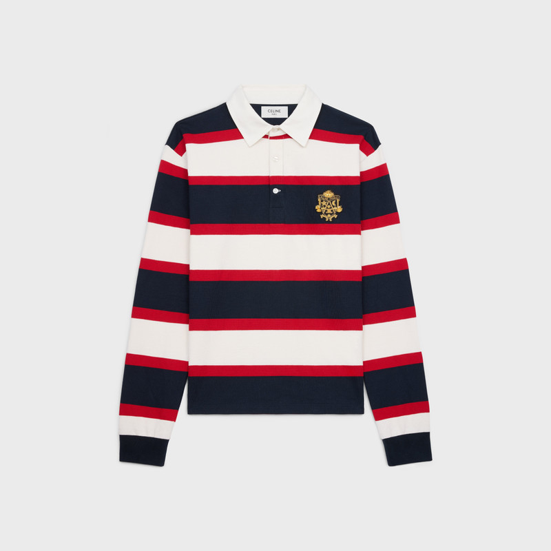 blason rugby polo shirt in striped jersey 1