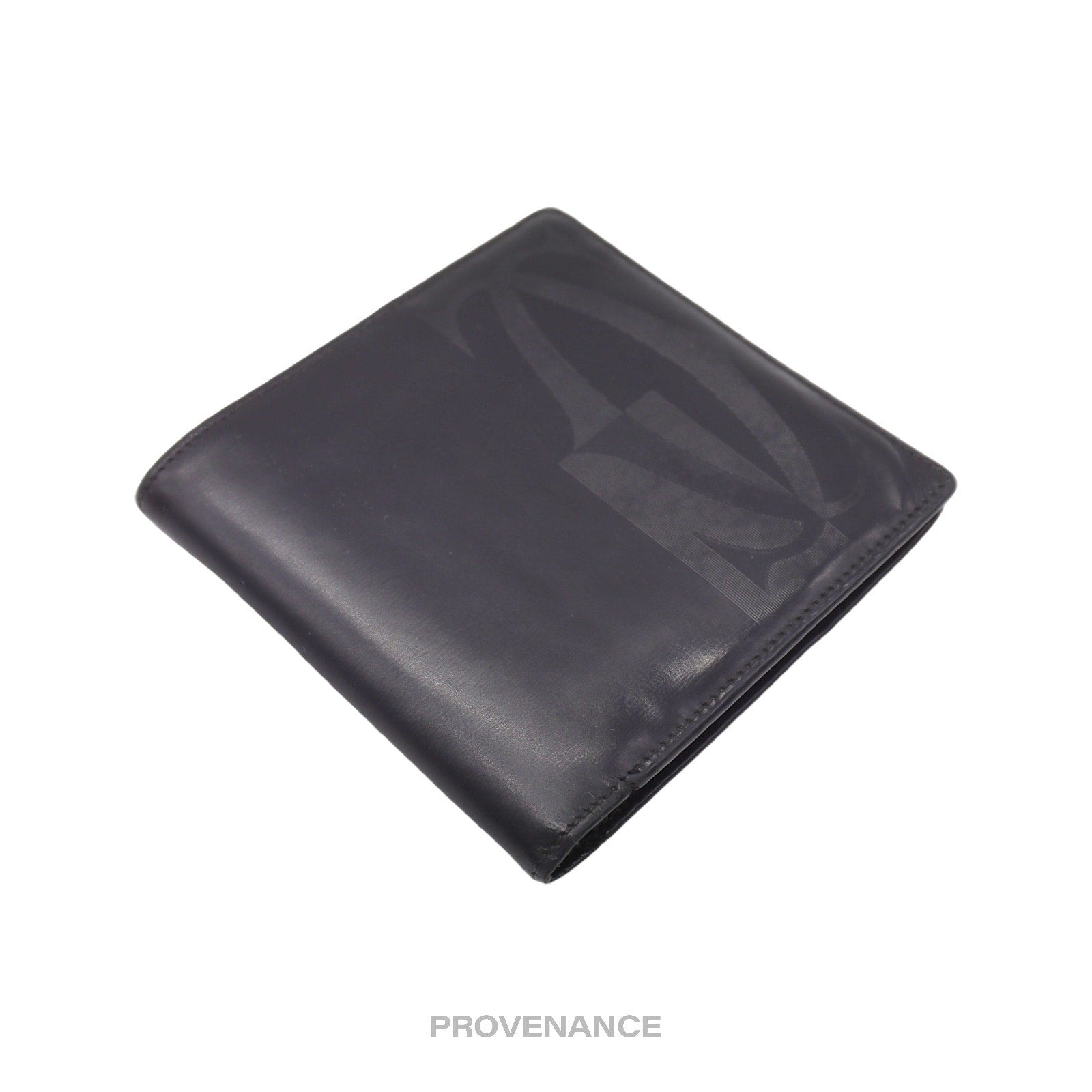 Cartier Logo Bifold Wallet - Black Leather - 3