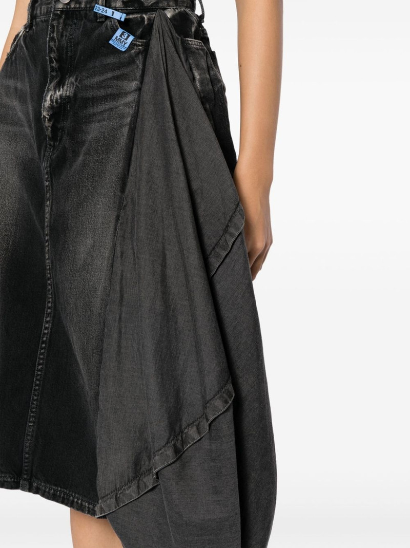 Circle washed denim 스커트 5