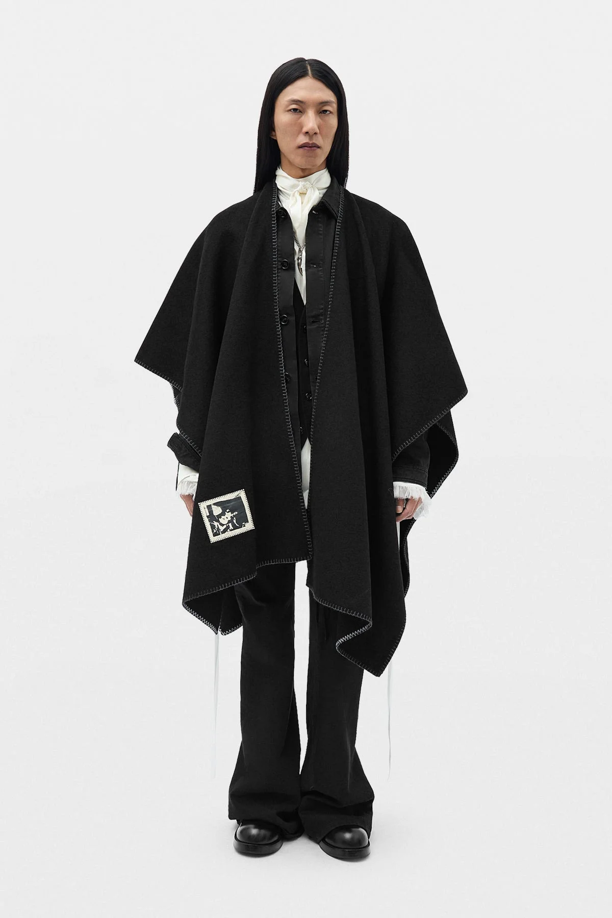 Rectangular Cape with Patch - 1