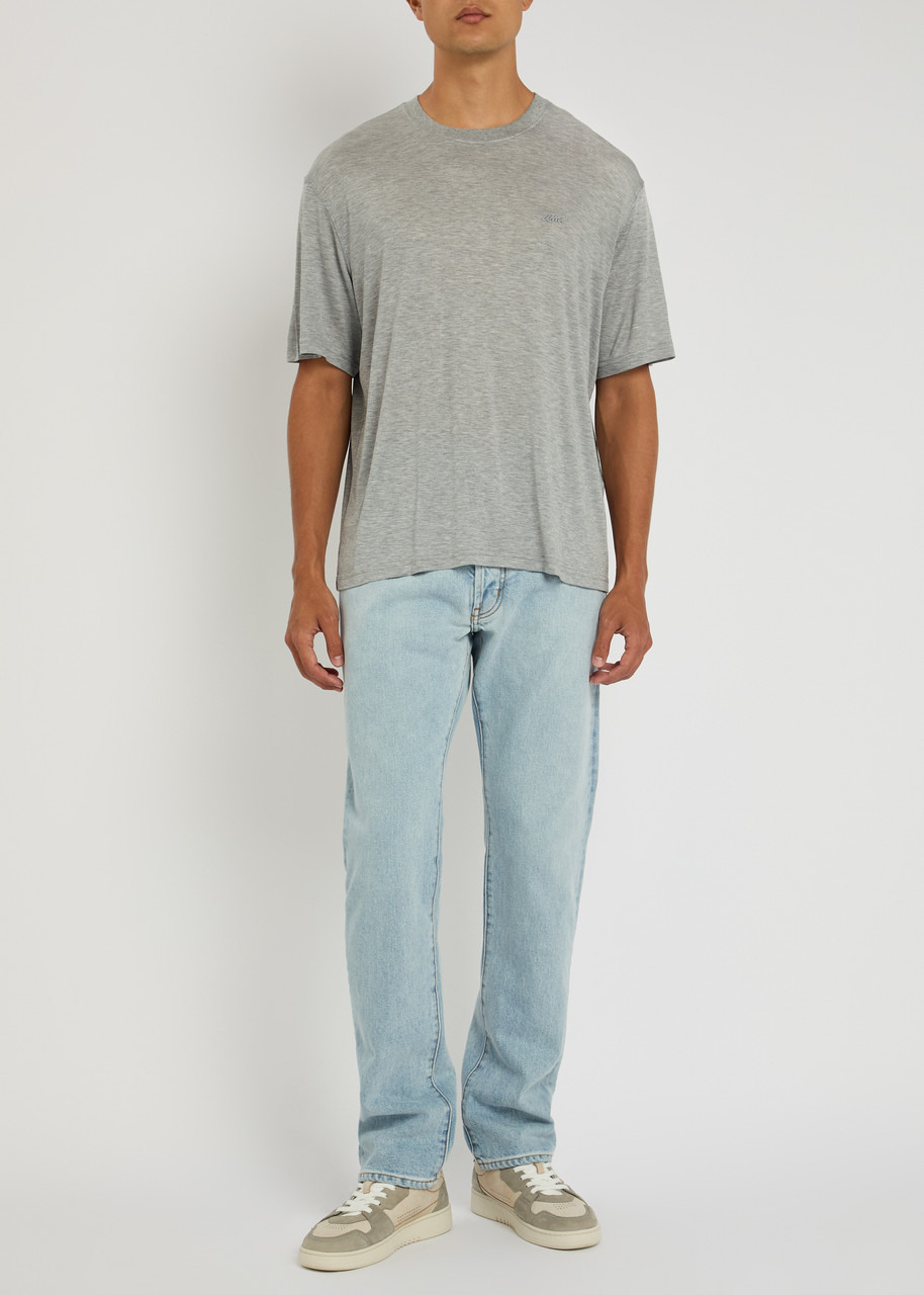 Ami Paris Logo-embroidered Jersey T-shirt - 4