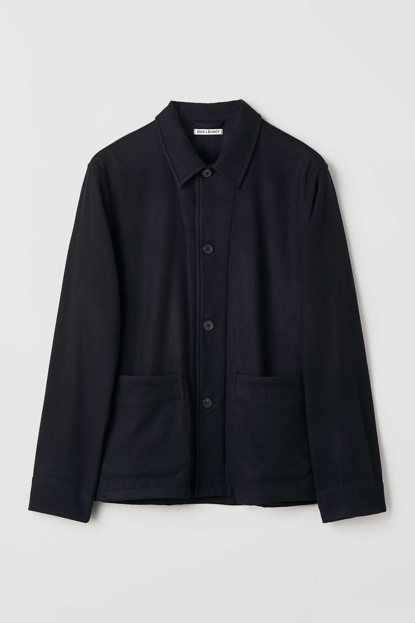 Archive Box Jacket Black Wool - 1