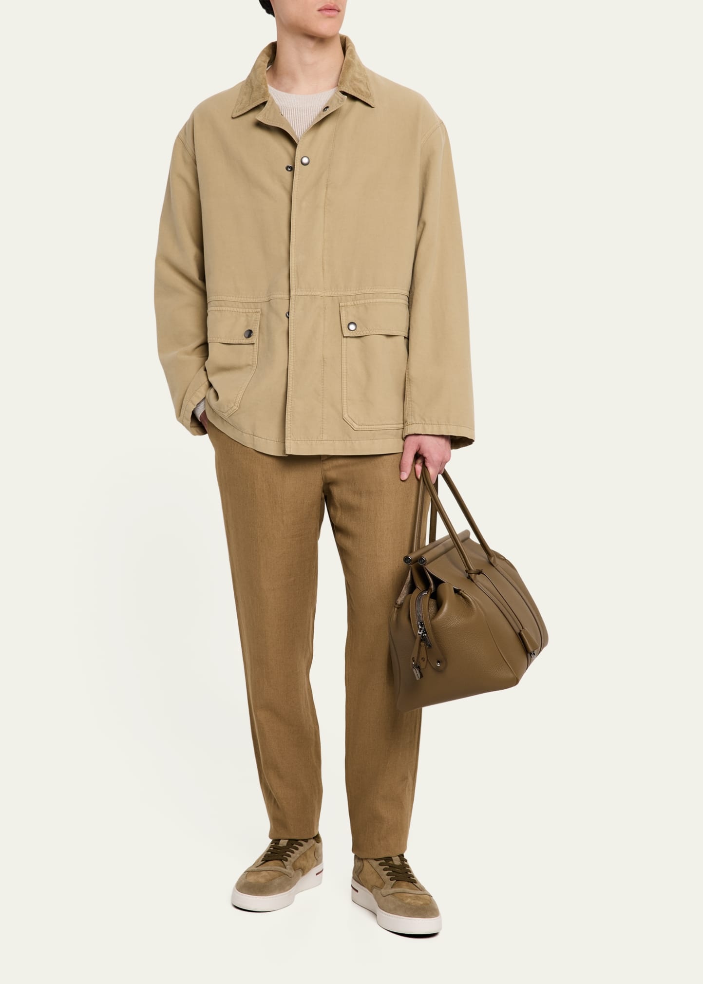 Men's Loom L42 Leather Weekender Bag - 6