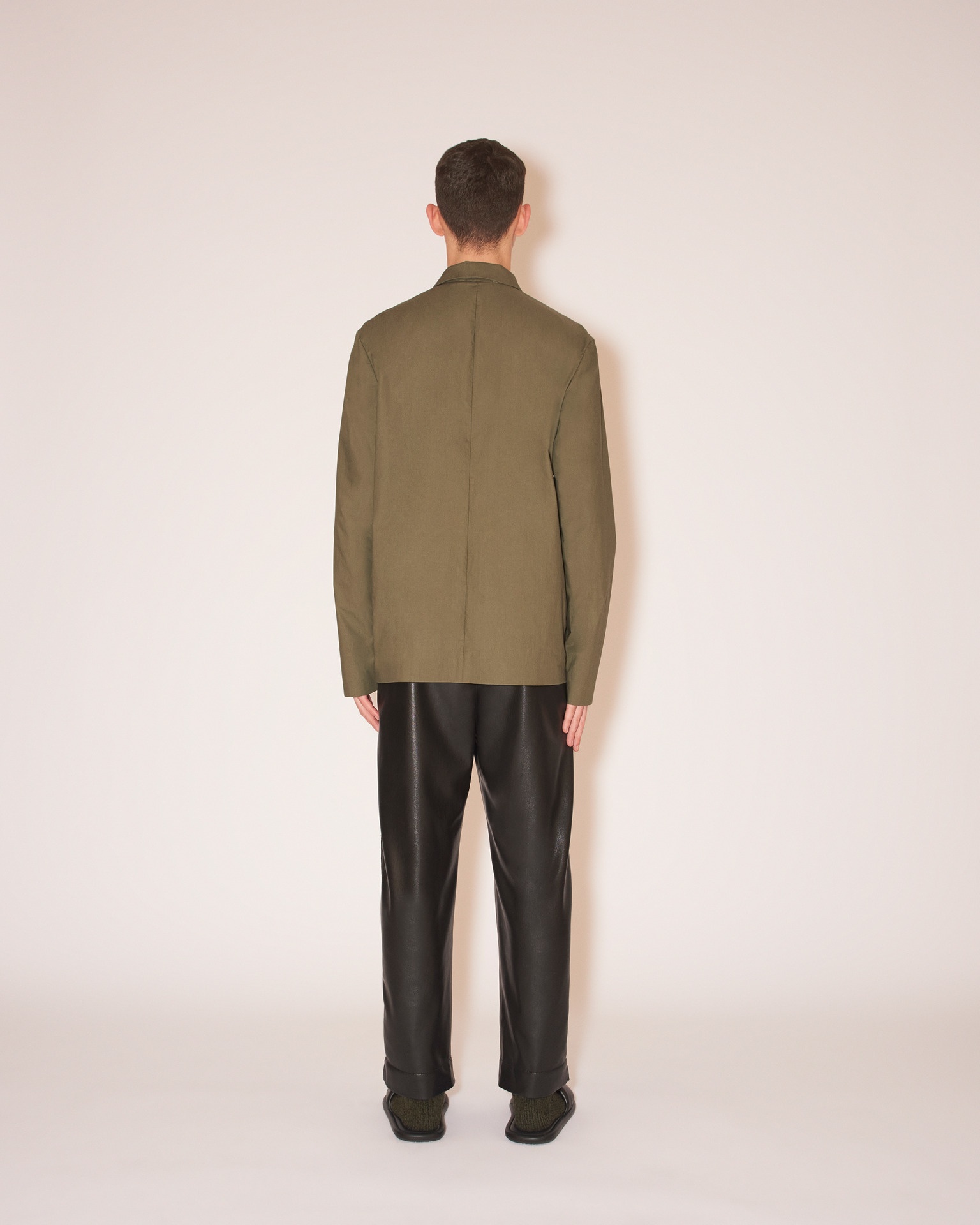 JAO - Point-collar overshirt - Olive - 5