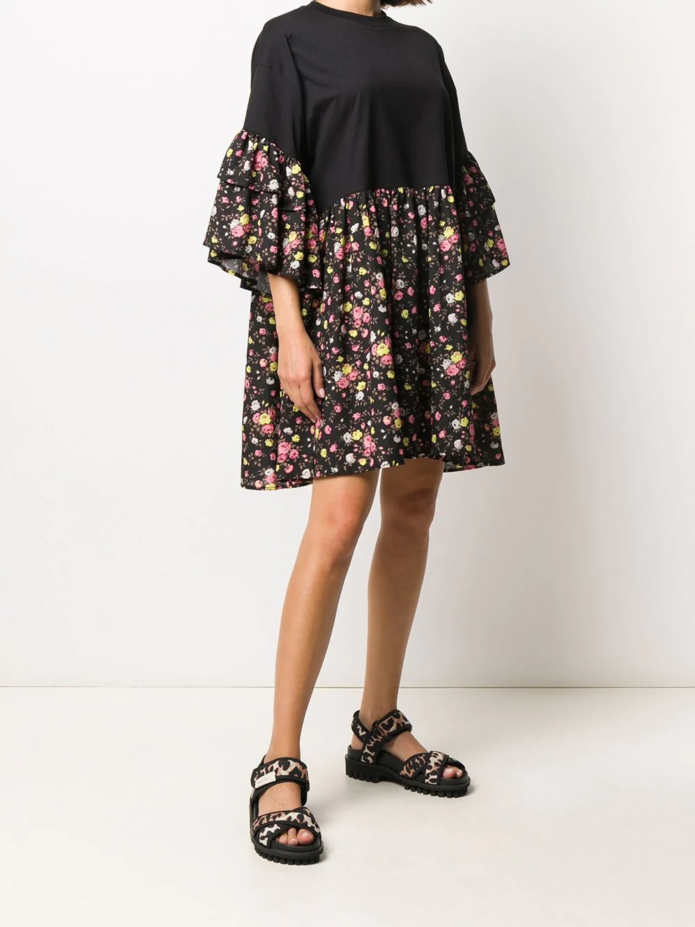 floral print T-shirt dress - 3