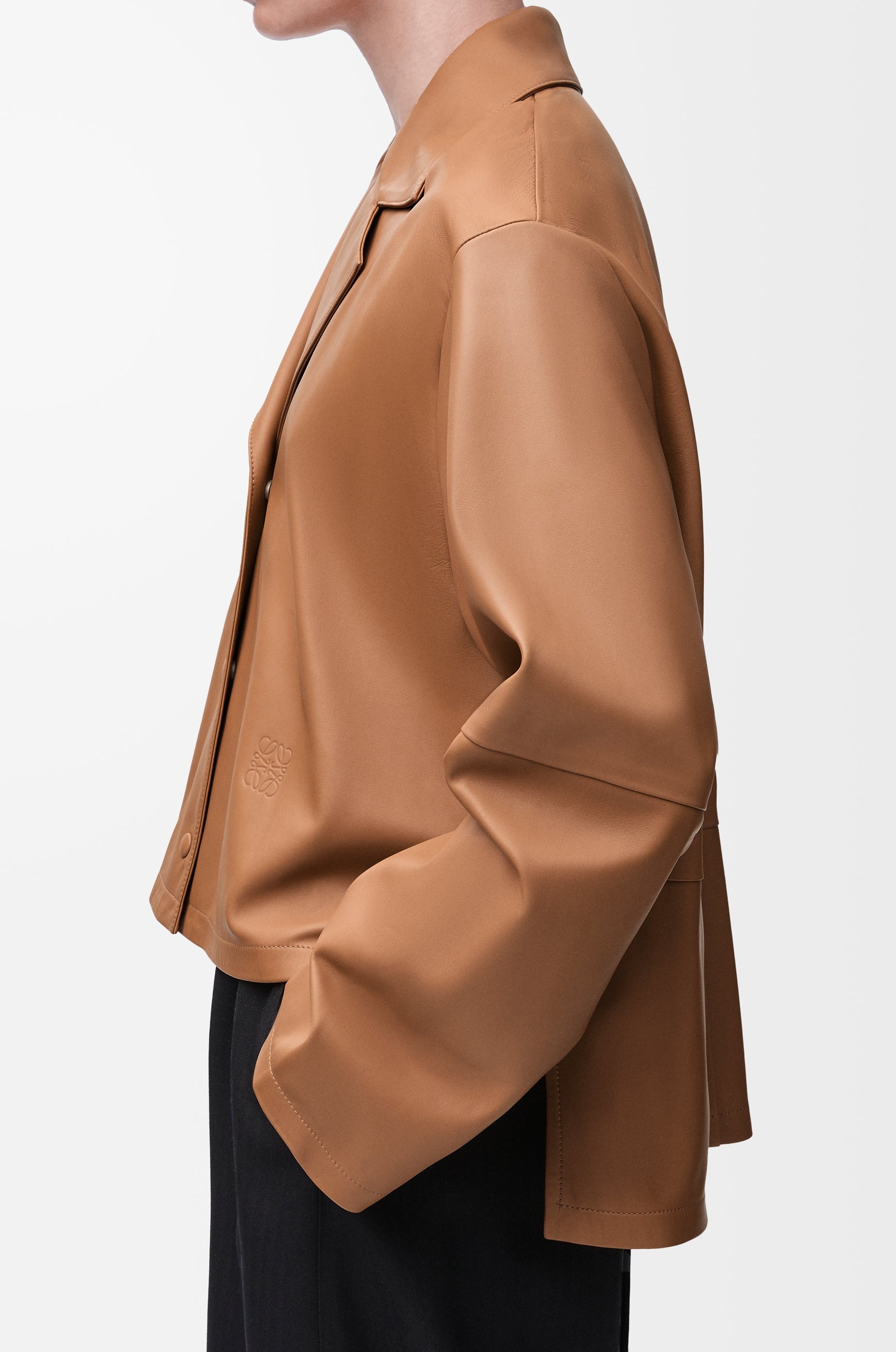 Pyjama blouse in nappa lambskin - 5