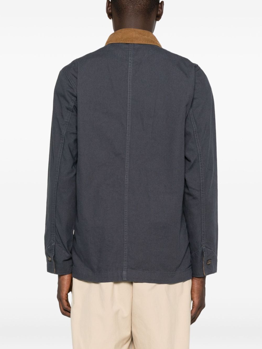 Point Reyes corduroy-collar button-fastening jacket - 4