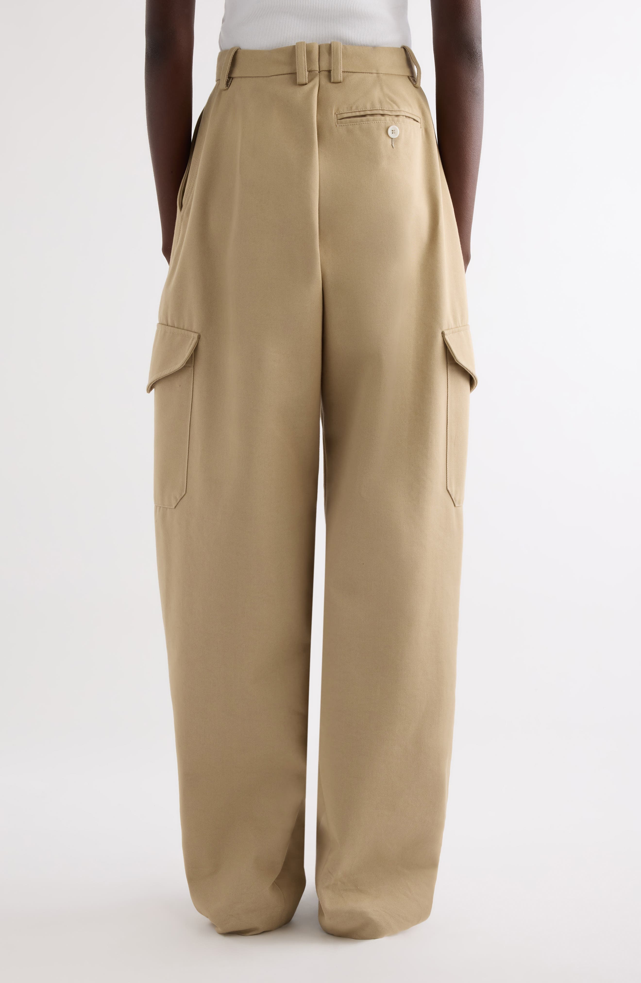 Givenchy Cargo Cocoon Trousers in Beige at Nordstrom - 3