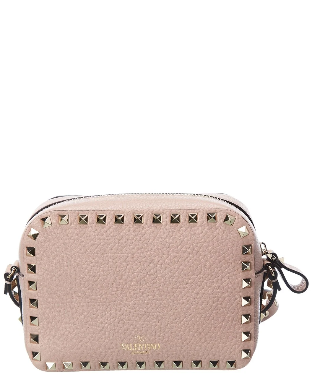 Valentino Rockstud Grainy Leather Camera Bag - 1