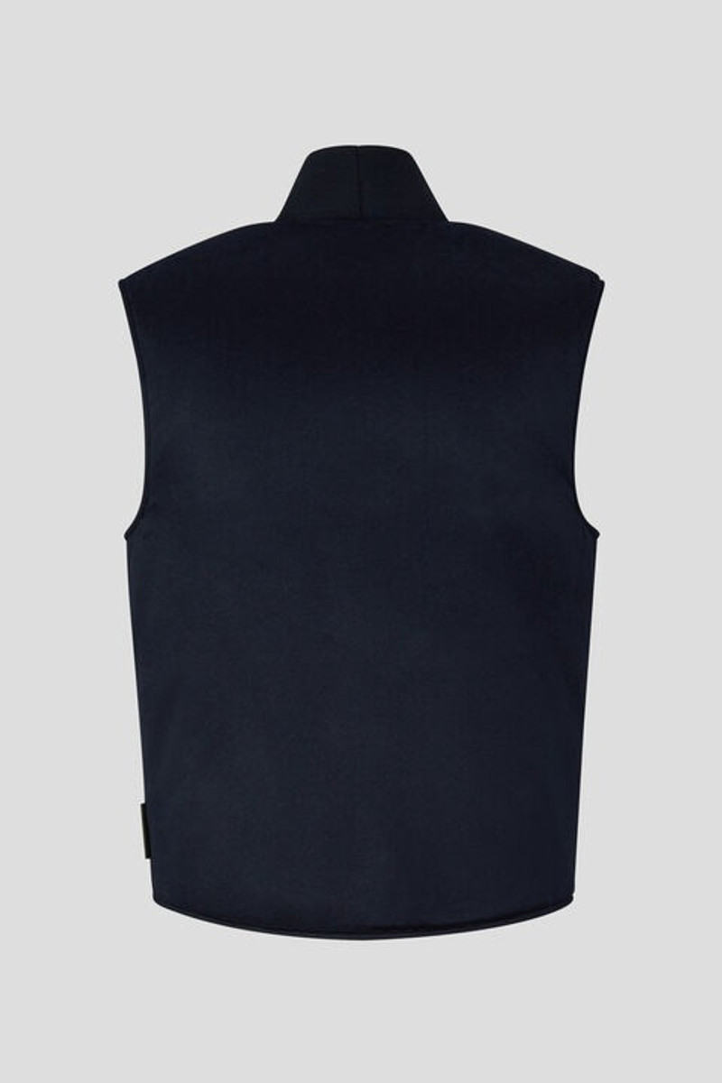 BOGNER Claude Cashmere waistcoat in Dark blue outlook