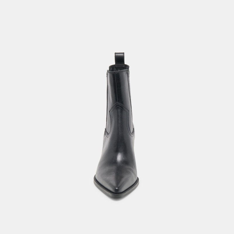 SLIM BOOTIES BLACK LEATHER 11