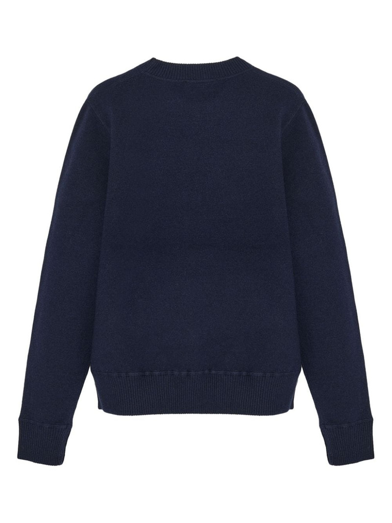 Yves Salomon two-tone reversible knit jumper outlook