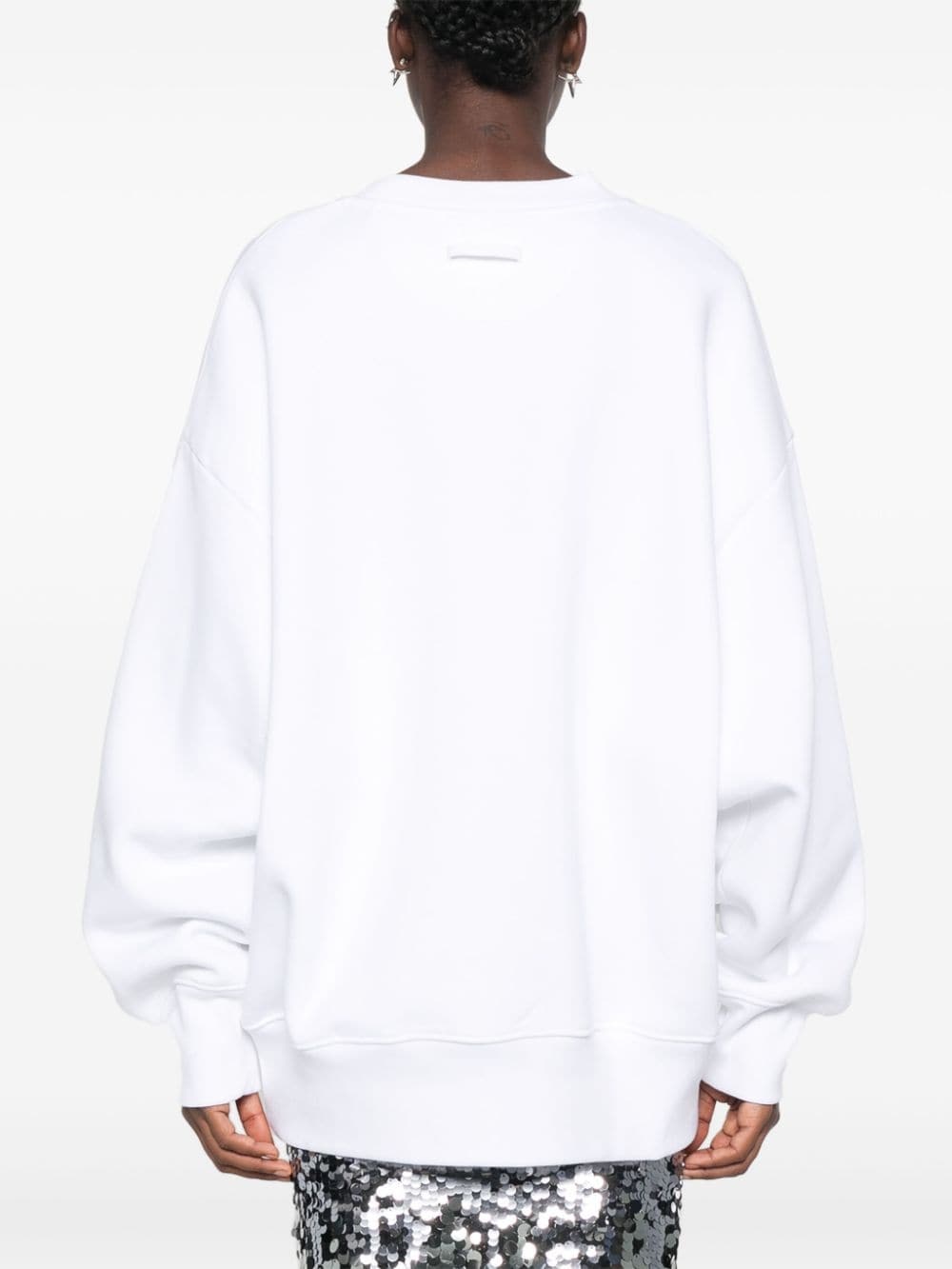 logo-appliquÃ© cotton sweatshirt - 4