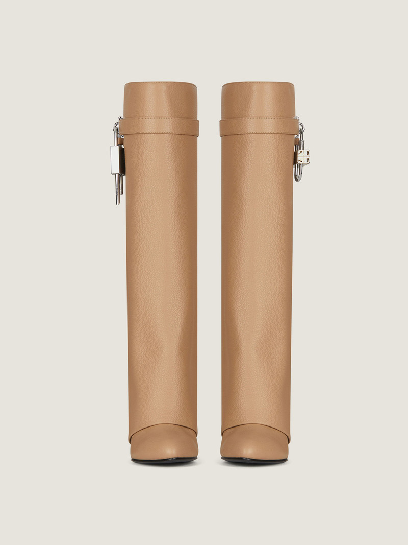 Givenchy SHARK LOCK BOOTS IN GRAINED LEATHER outlook