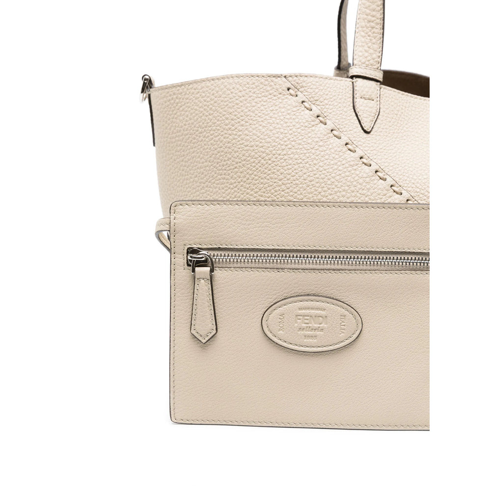 Fendi Neutrals Tote Bags Men - 2