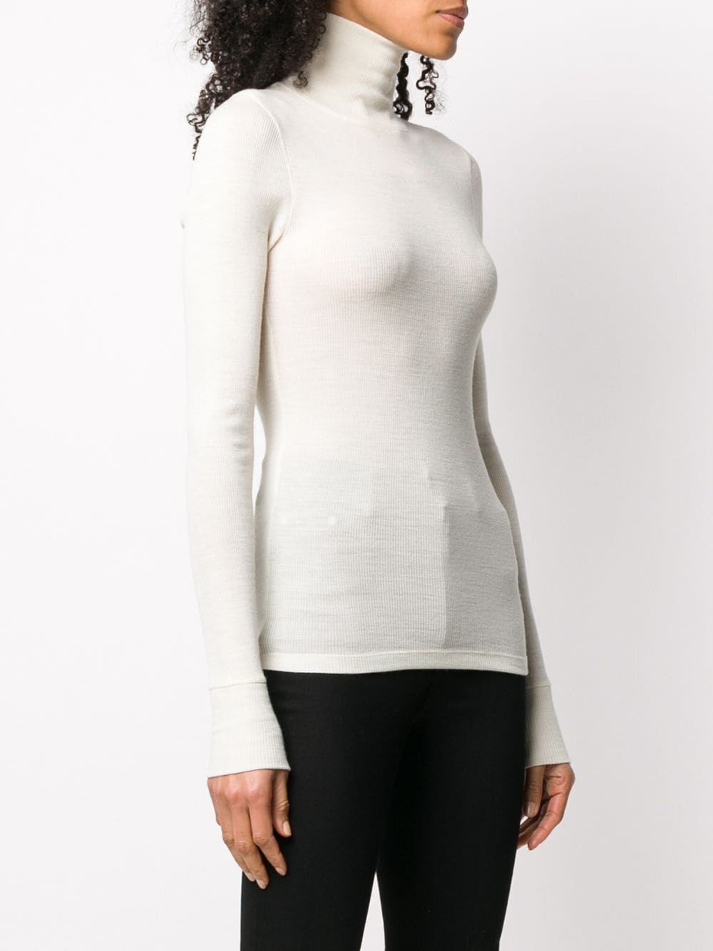 long sleeved ribbed jumper - 3